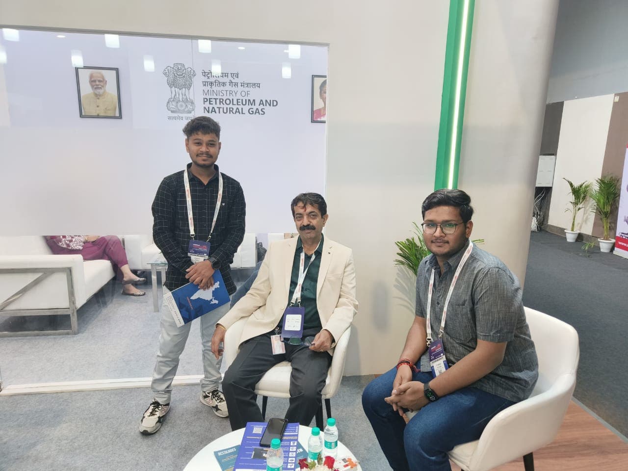 InDhanPay team at Ministry of Petroleum and Natural Gas pavilion