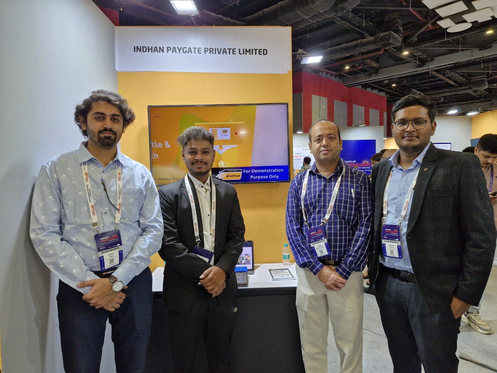InDhanPay team led by Utkarsh Jyotishi at India Energy Week 2025